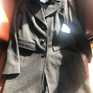 Womens Size Small Black Wool Peacoat